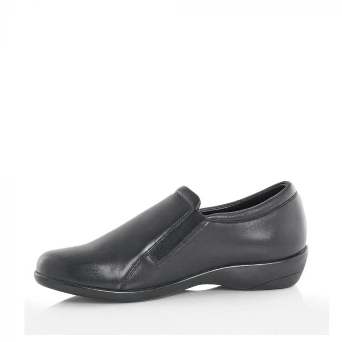 Green Cross women Flat  Zip-Up Walker Black