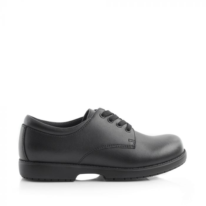 Green Cross - Boys School Shoe Lace Up - Black