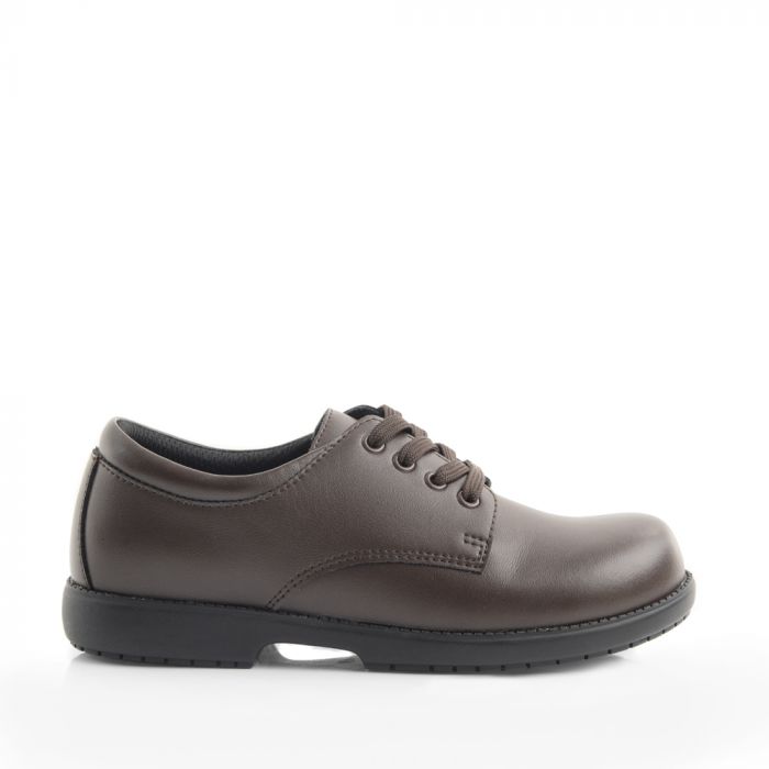 Green Cross - Boys School Shoe Lace Up - Brown