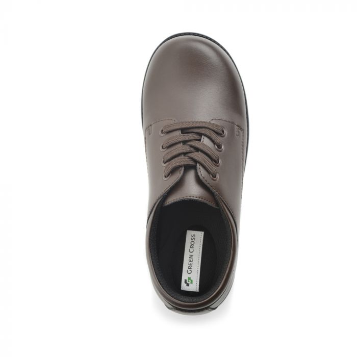 Green Cross - Boys School Shoe Lace Up - Brown
