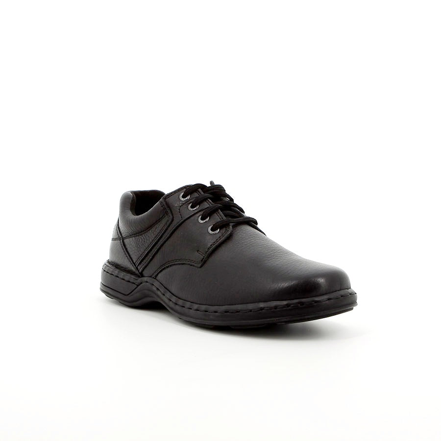 Hush Puppies Men Bennet Black Lace-Up Shoe