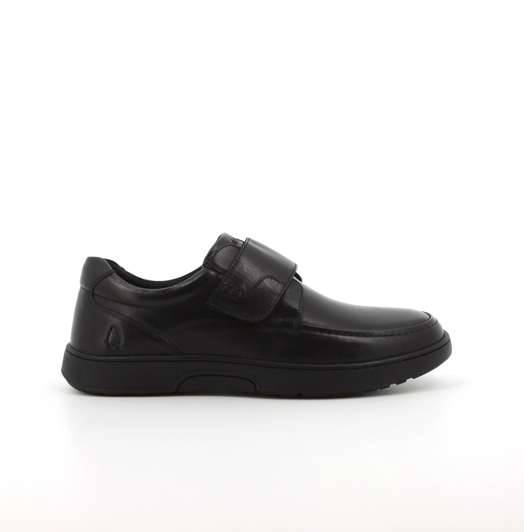 Hush Puppies Men's Koepa Hook and Loop Leather Shoes - Black