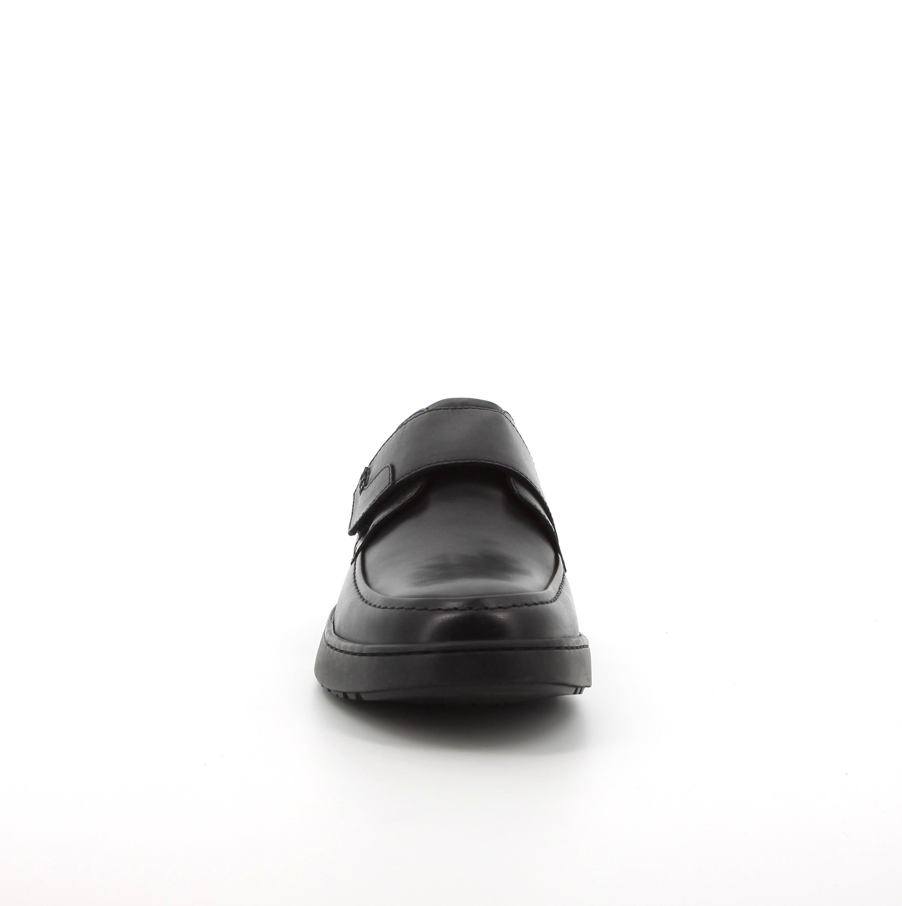 Hush Puppies Men's Koepa Hook and Loop Leather Shoes - Black