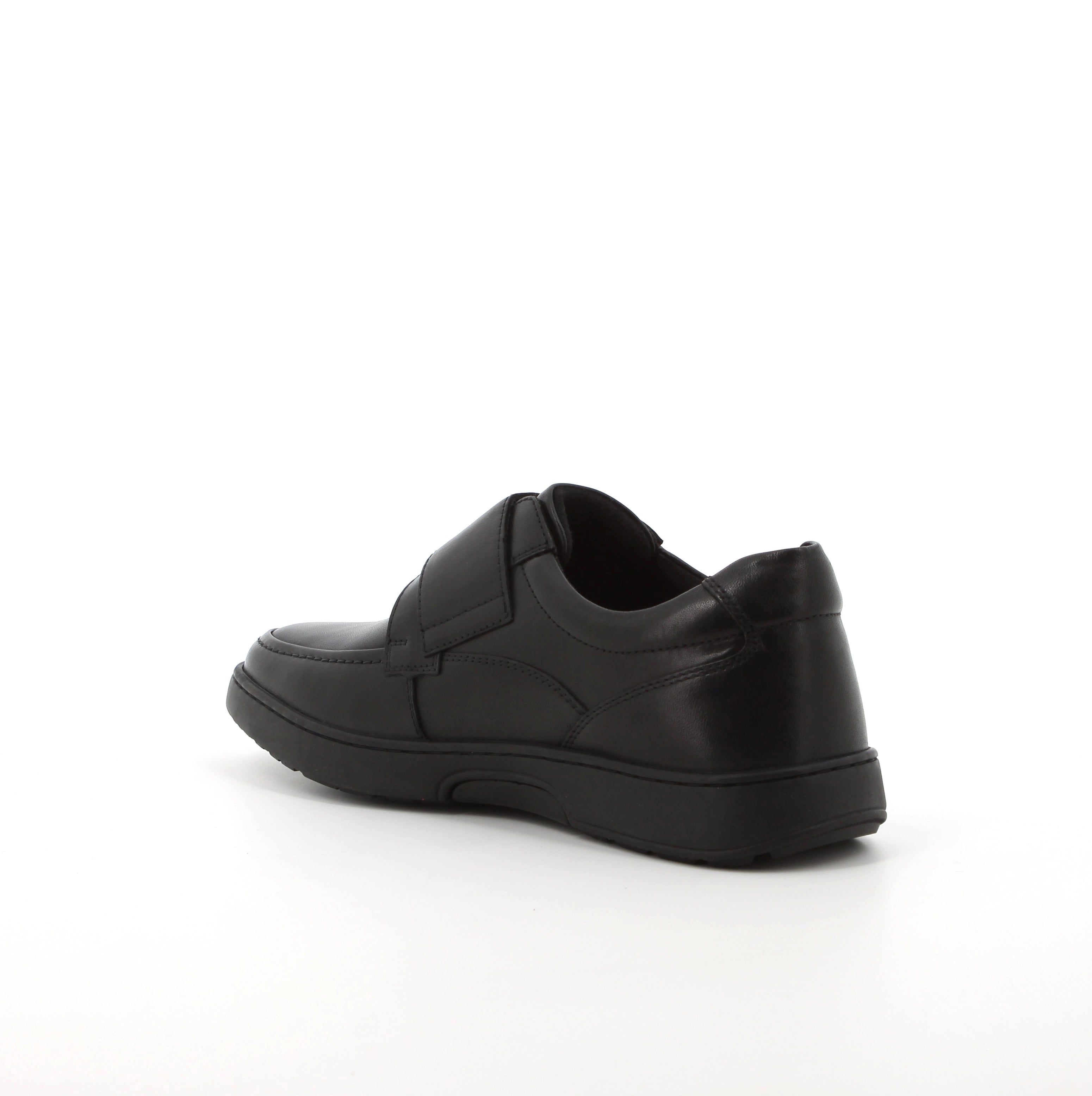 Hush Puppies Men's Koepa Hook and Loop Leather Shoes - Black