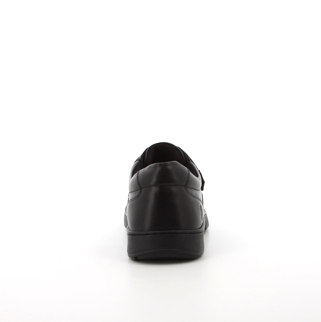 Hush Puppies Men's Koepa Hook and Loop Leather Shoes - Black