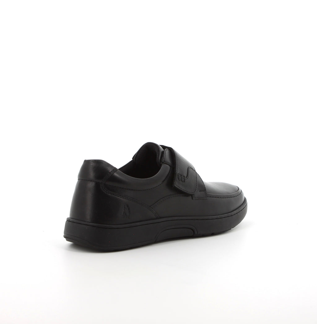 Hush Puppies Men's Koepa Hook and Loop Leather Shoes - Black