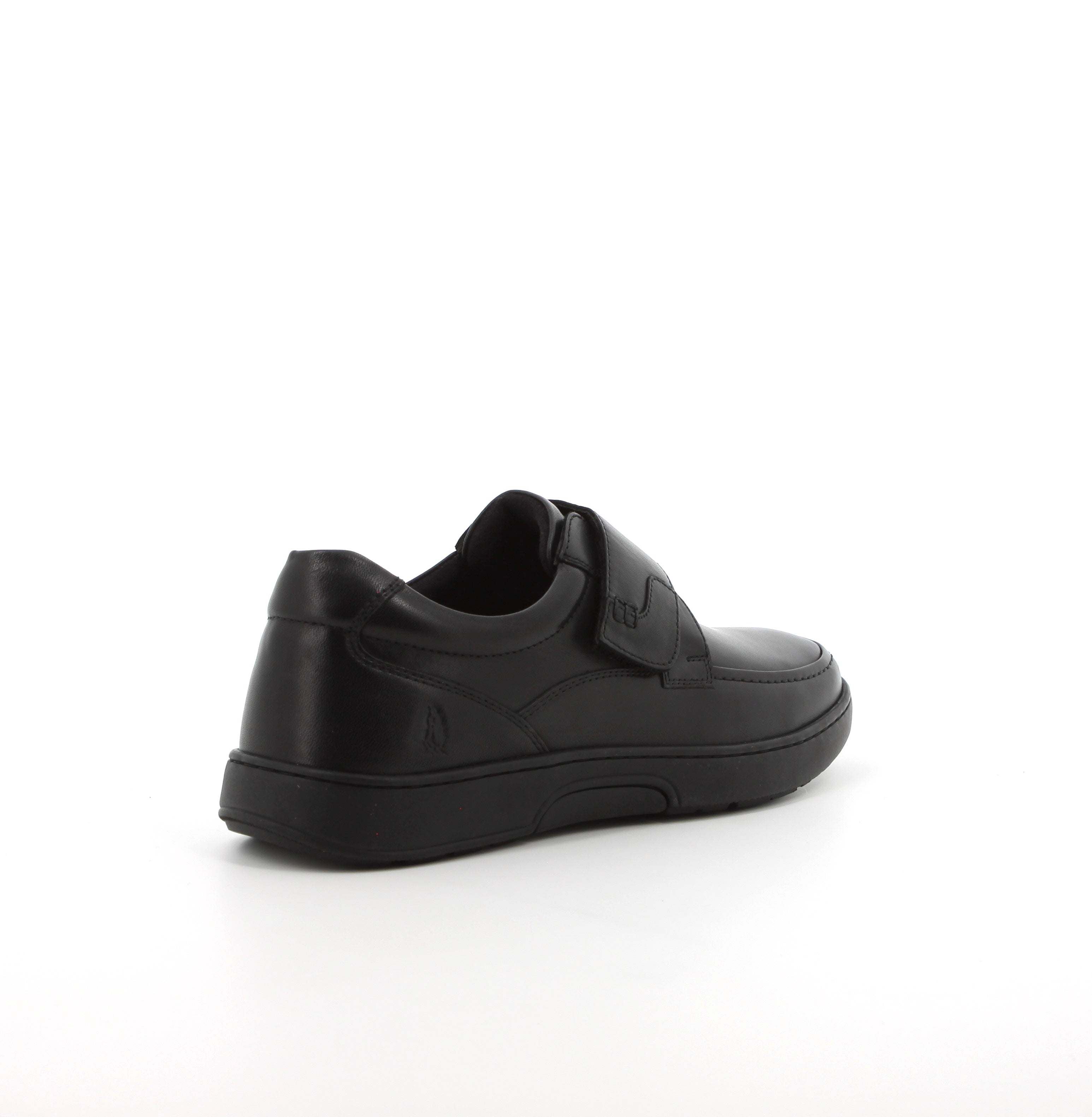 Hush Puppies Men's Koepa Hook and Loop Leather Shoes - Black