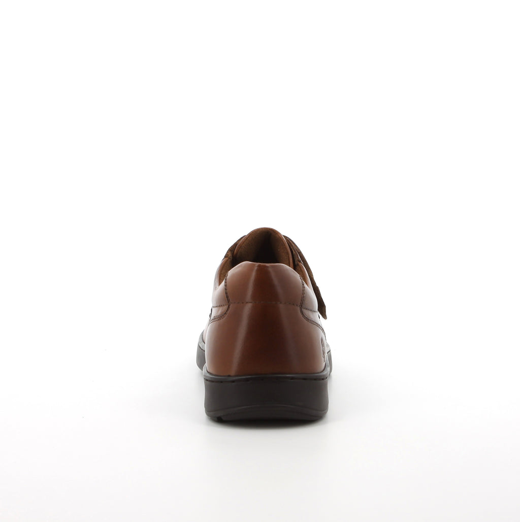 Hush Puppies Men's Koepa Hook and Loop Leather Shoes - Waxed-Brown