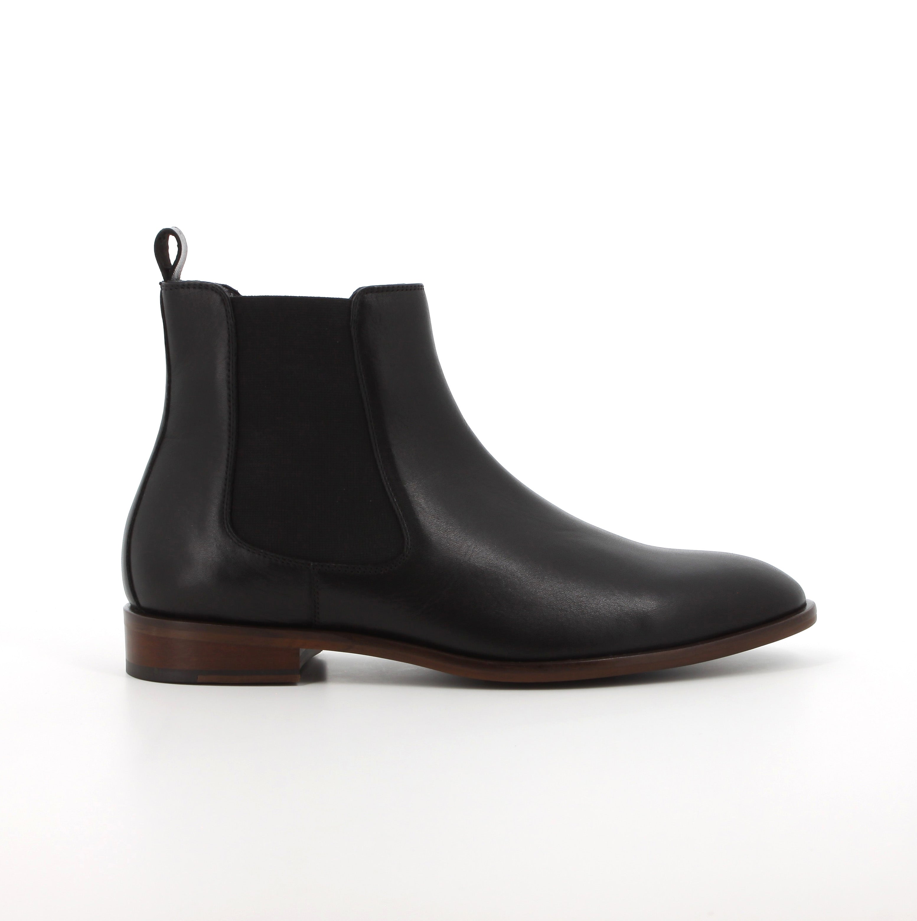Hush Puppies Men's Flex Chelsea Formal Leather Ankle Boot - Black
