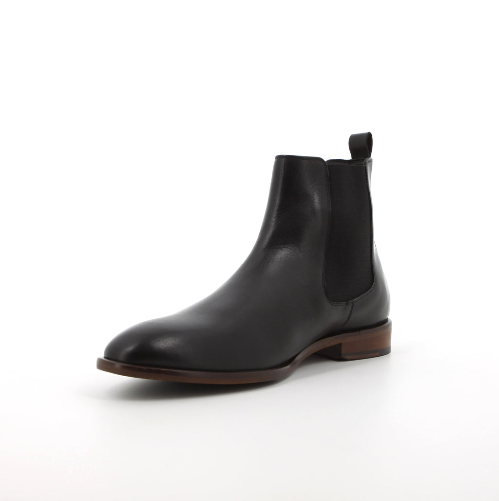 Hush Puppies Men's Flex Chelsea Formal Leather Ankle Boot - Black