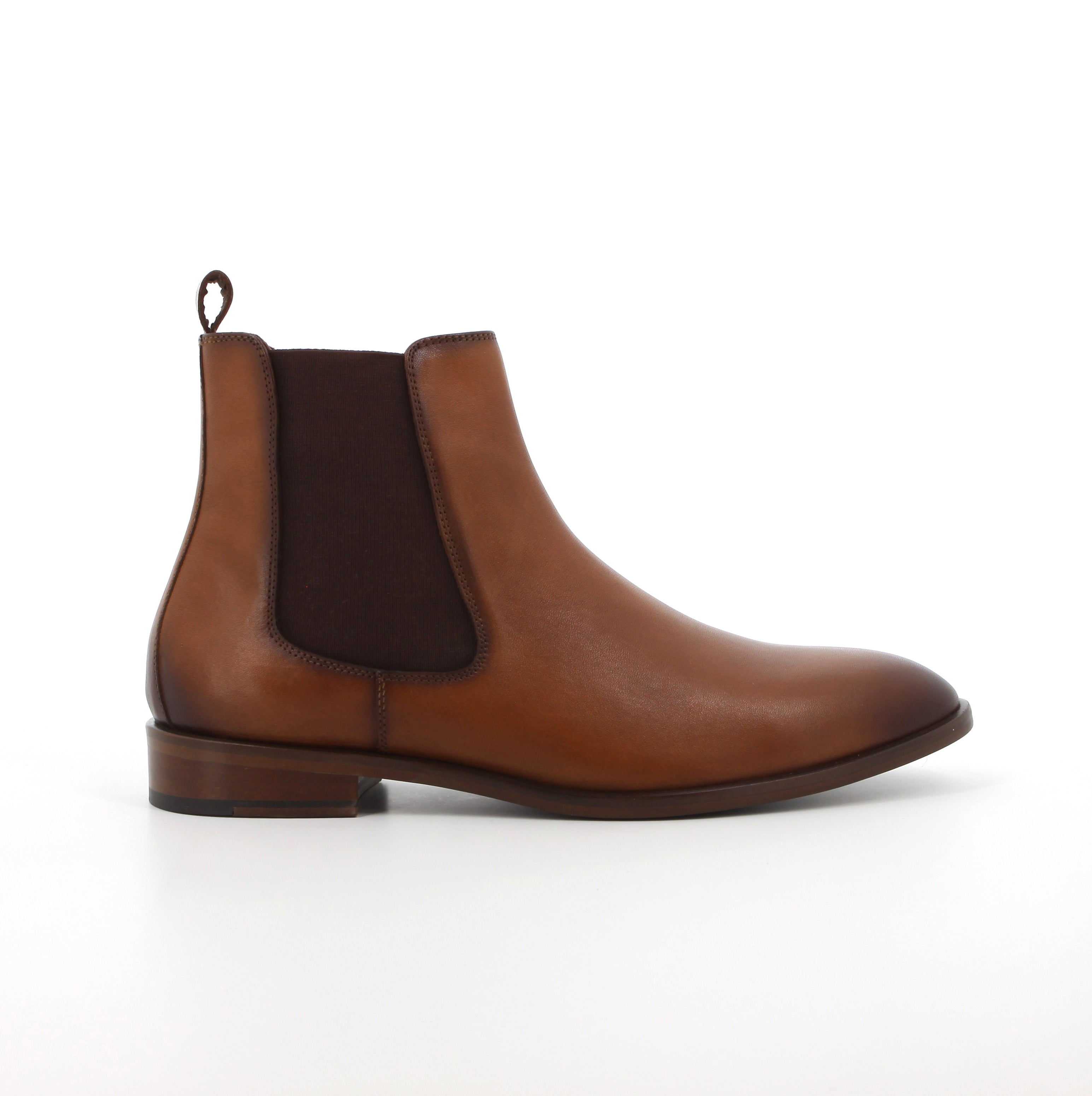 Hush Puppies Men's Flex Chelsea Formal Leather Ankle Boot - Waxed-Brown