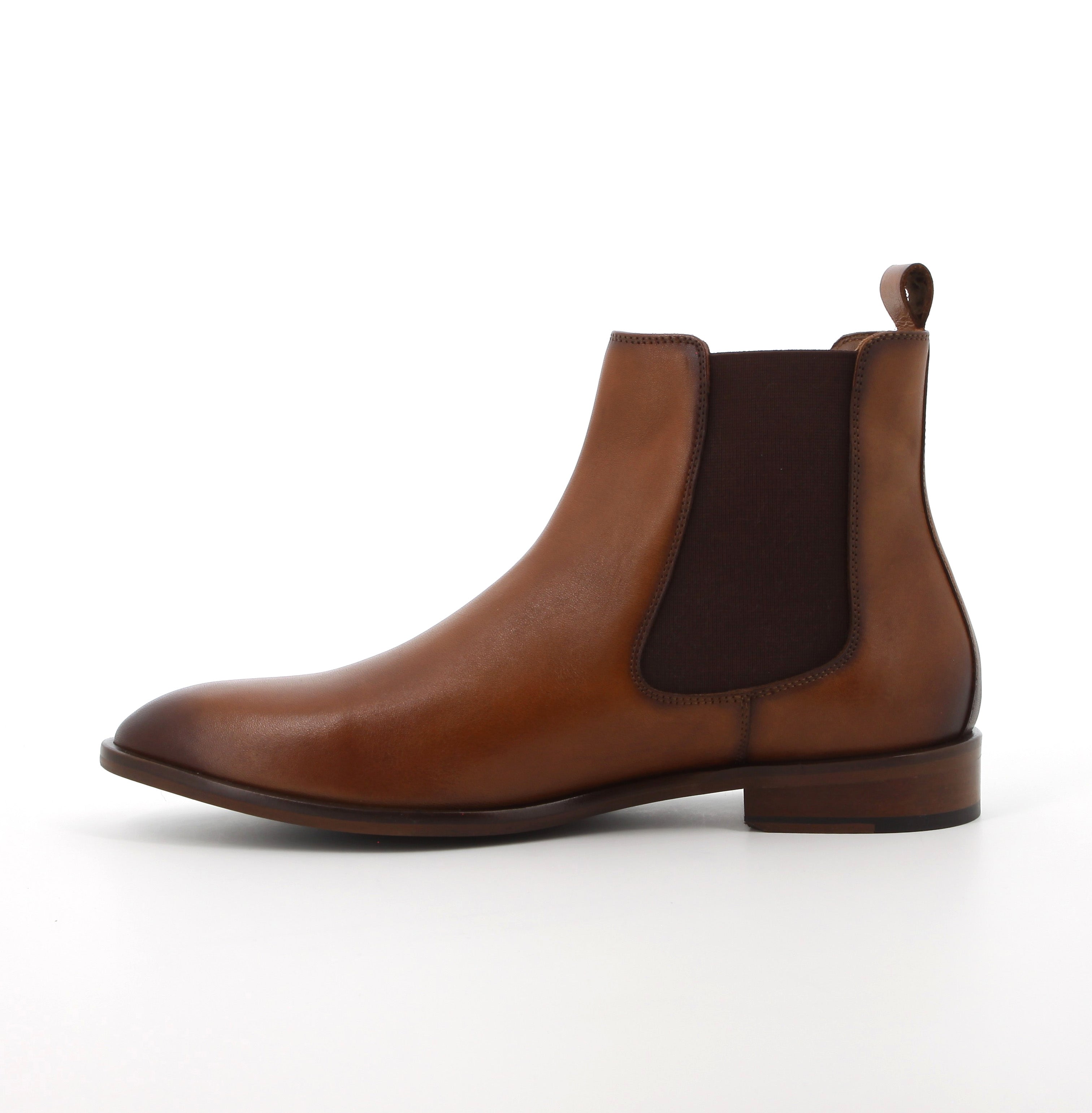 Hush Puppies Men's Flex Chelsea Formal Leather Ankle Boot - Waxed-Brown
