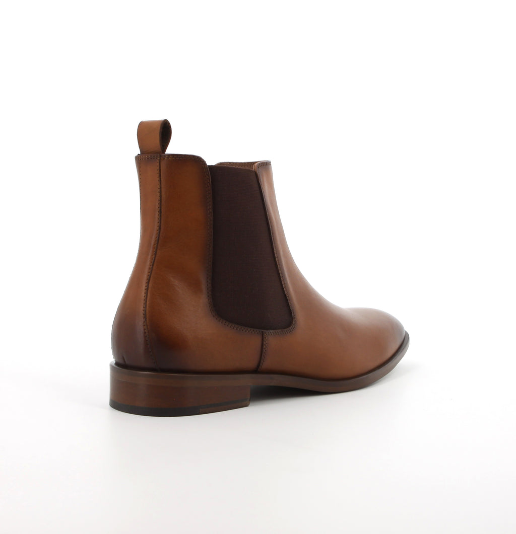 Hush Puppies Men's Flex Chelsea Formal Leather Ankle Boot - Waxed-Brown