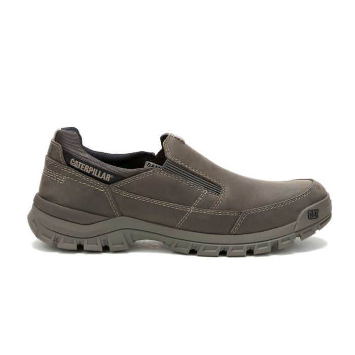 Caterpillar Men's Grey Threshold Slip-On Shoes