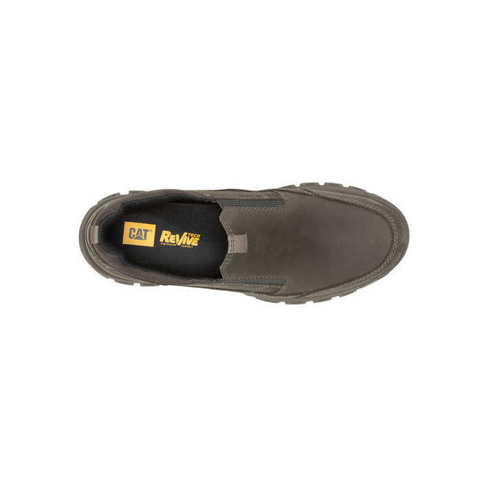 Caterpillar Men's Grey Threshold Slip-On Shoes