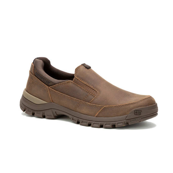 Caterpillar Men's - Brown Threshold Slip-On  Shoe