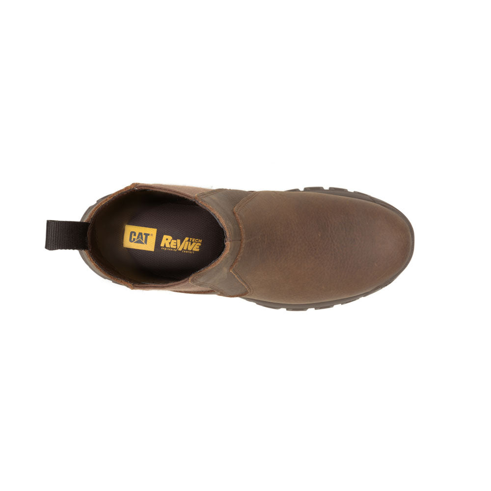 Caterpillar Men's Colorado Chelsea Leather Ankle Boot- Mushroom