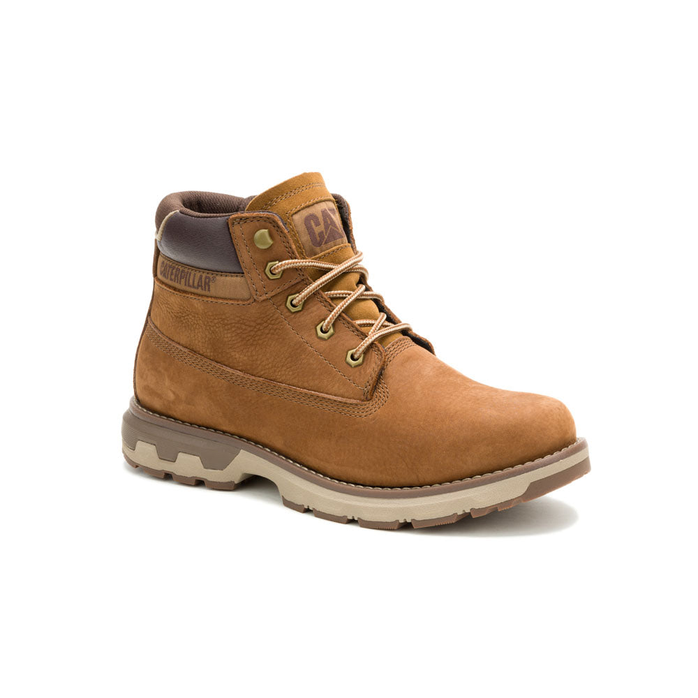 Caterpillar Men PURSUE 2.0 Leather Lace-Up Boots- Bronze Brown
