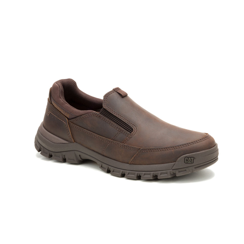 Caterpillar Men's Dark Brown Threshold Slip-On Shoes
