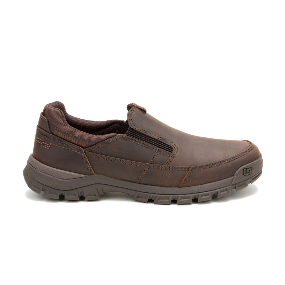 Caterpillar Men's Dark Brown Threshold Slip-On Shoes