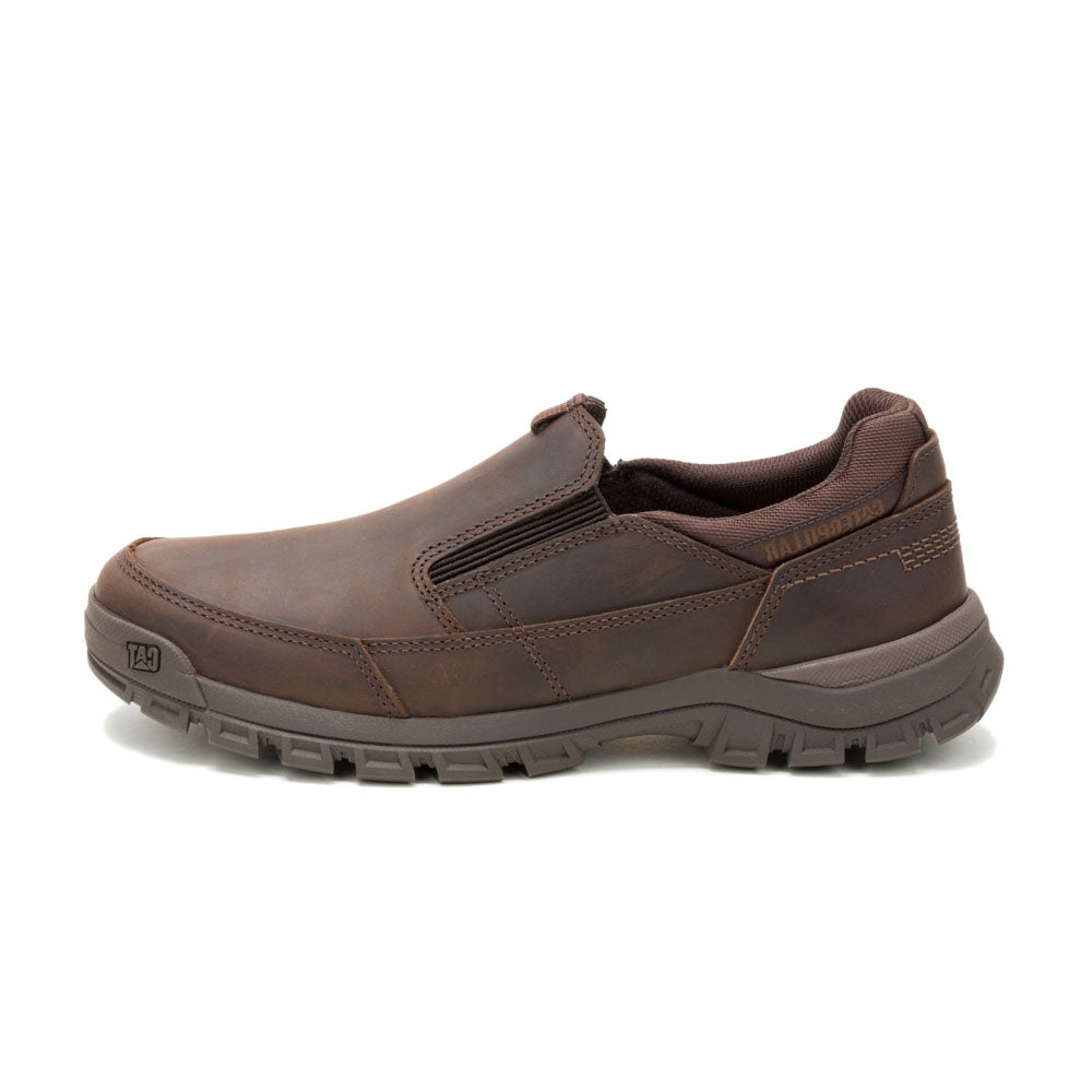 Caterpillar Men's Dark Brown Threshold Slip-On Shoes