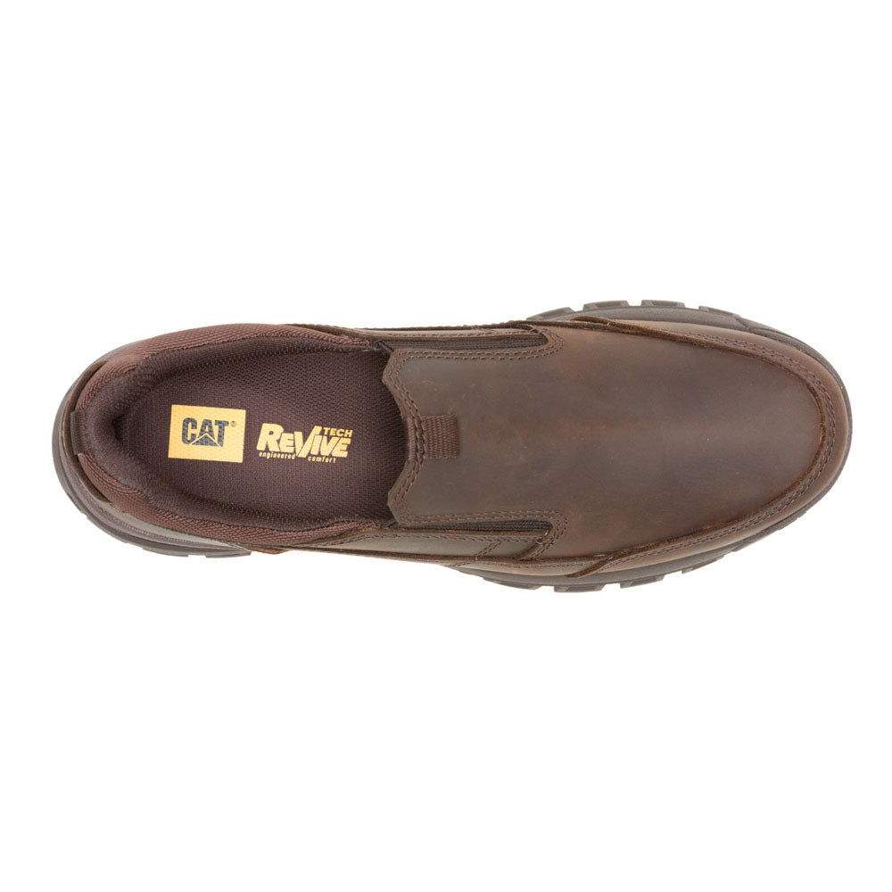 Caterpillar Men's Dark Brown Threshold Slip-On Shoes