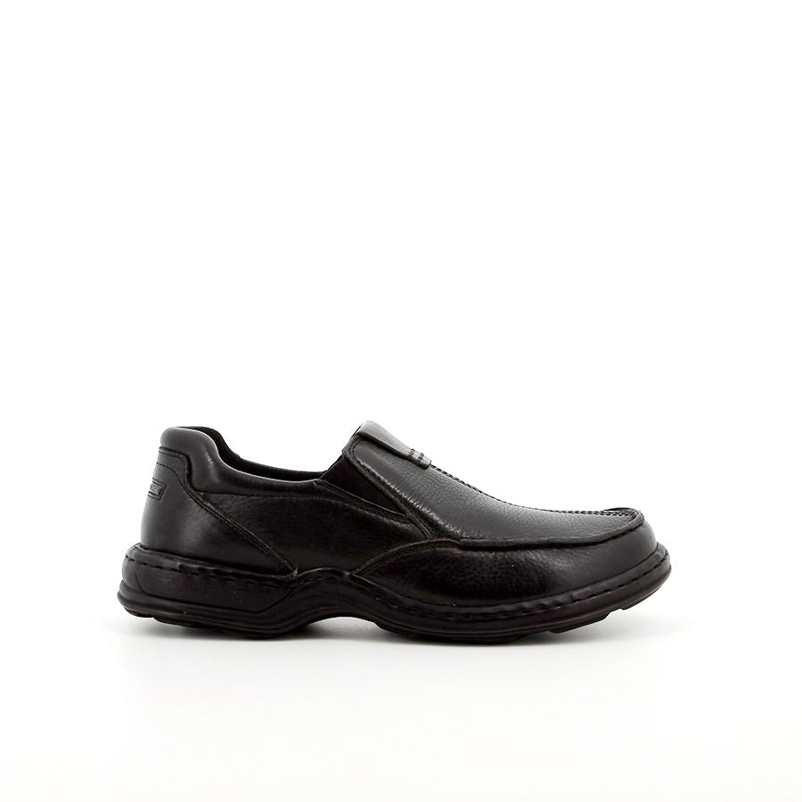 Hush Puppies Men "Sawyer" Black Slip-0n Shoe