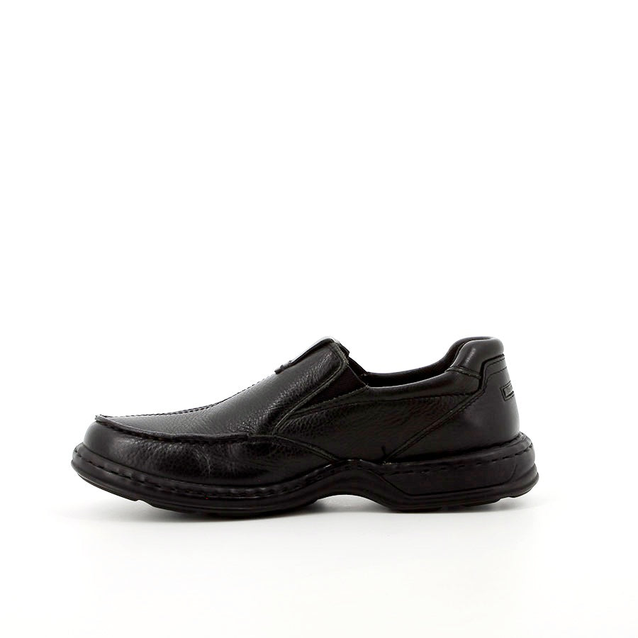 Hush Puppies Men "Sawyer" Black Slip-0n Shoe