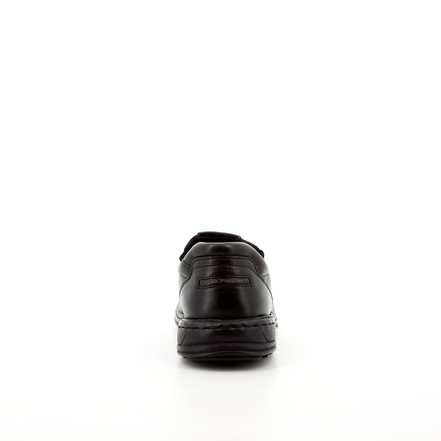 Hush Puppies Men "Sawyer" Black Slip-0n Shoe