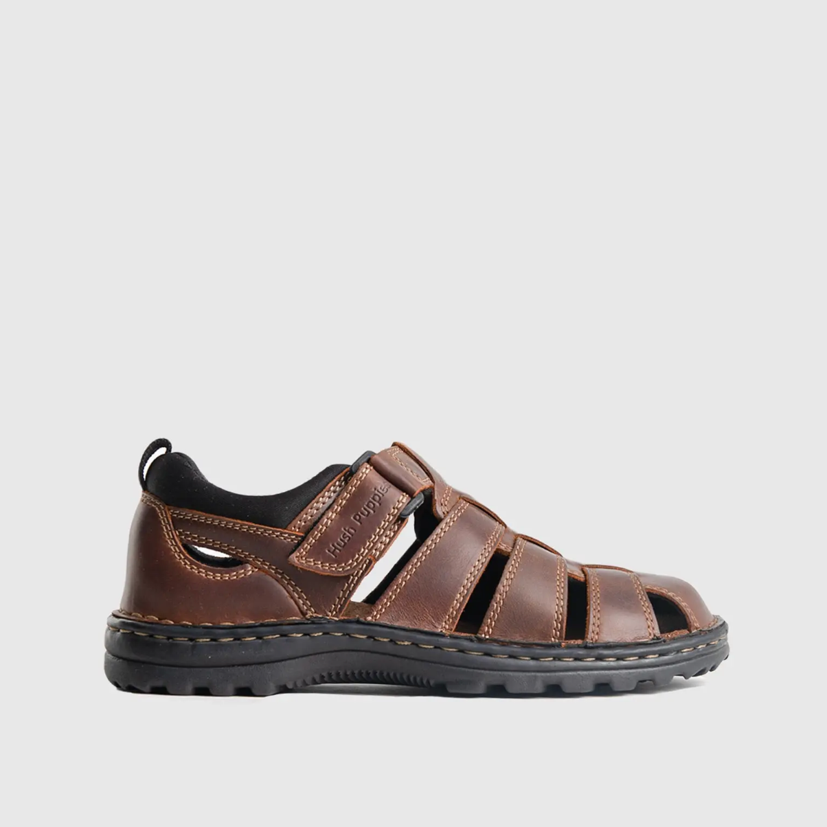 Hush Puppies Men's Outdoor Close Chestnut Sandal