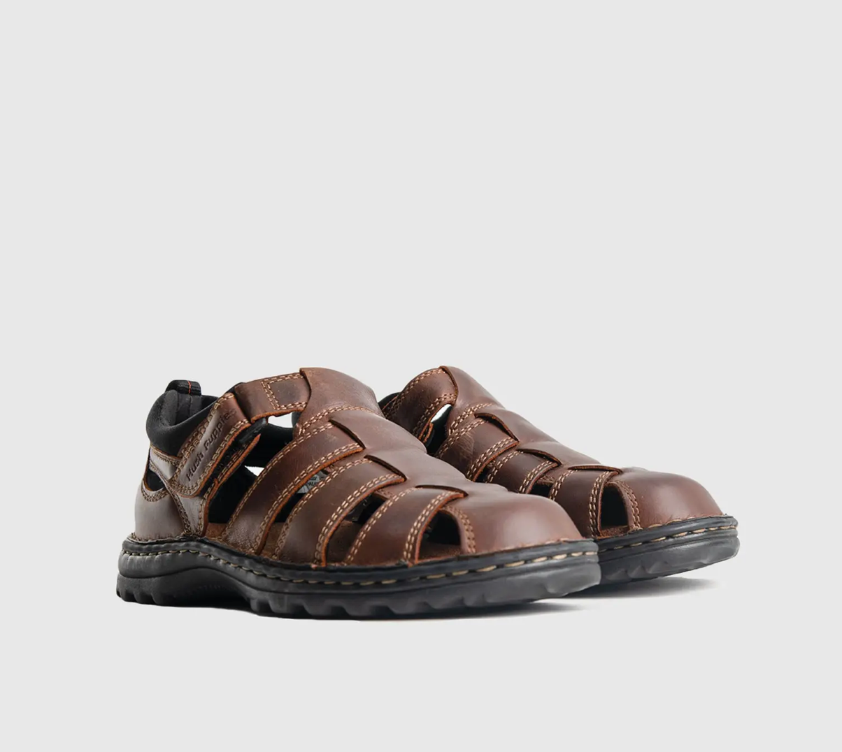 Hush Puppies Men's Outdoor Close Chestnut Sandal