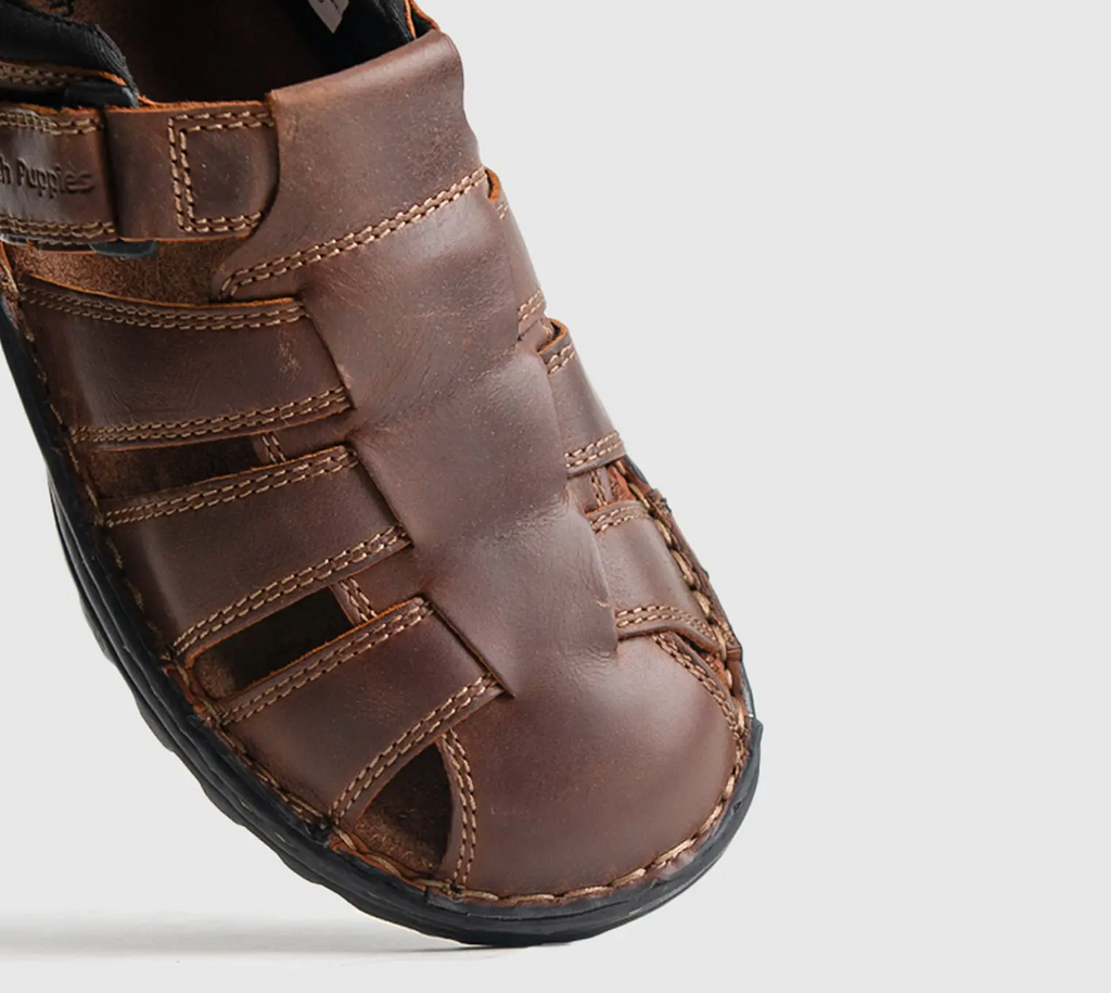 Hush Puppies Men's Outdoor Close Chestnut Sandal