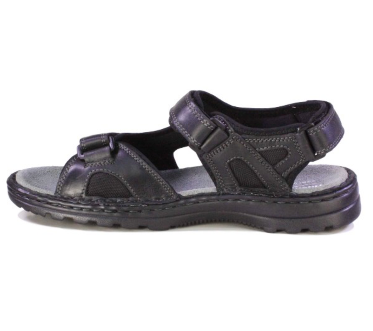 Hush Puppies Men Black Double Self-Fatening Sandal