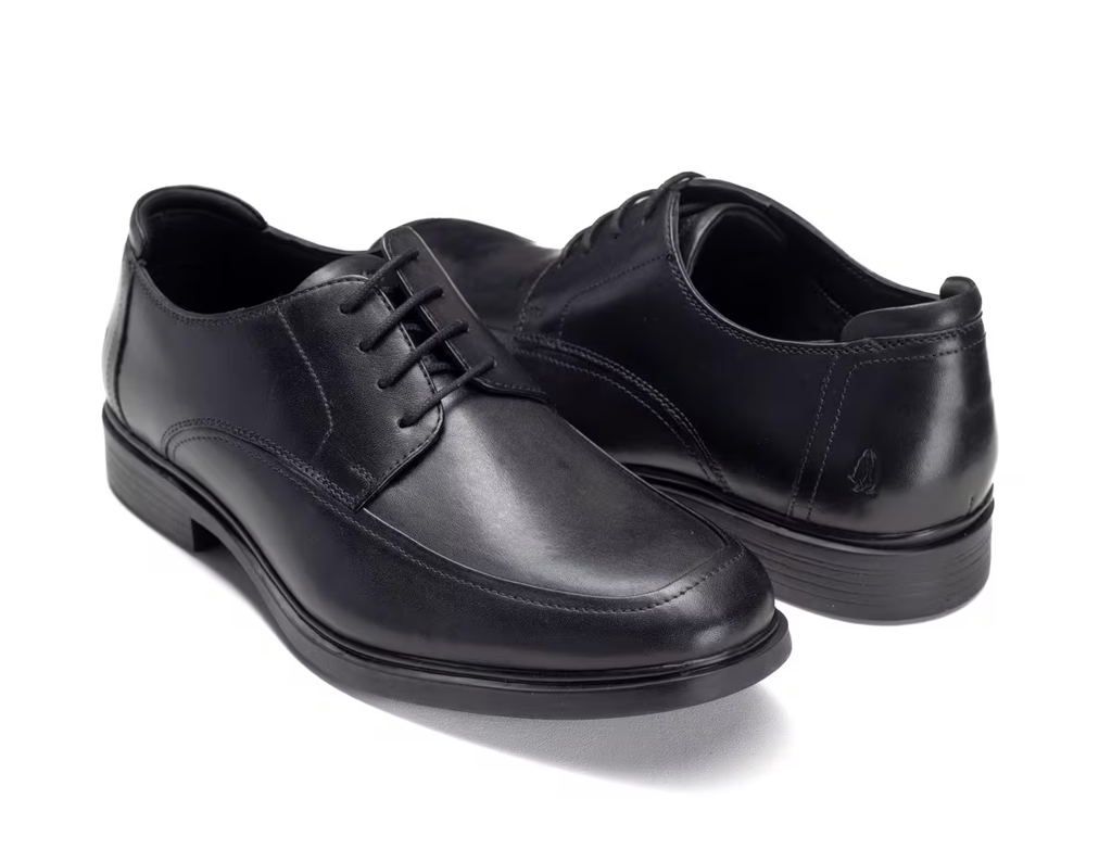 Hush Puppies Men's Thrope Leather Oxford Formal Shoe - Black