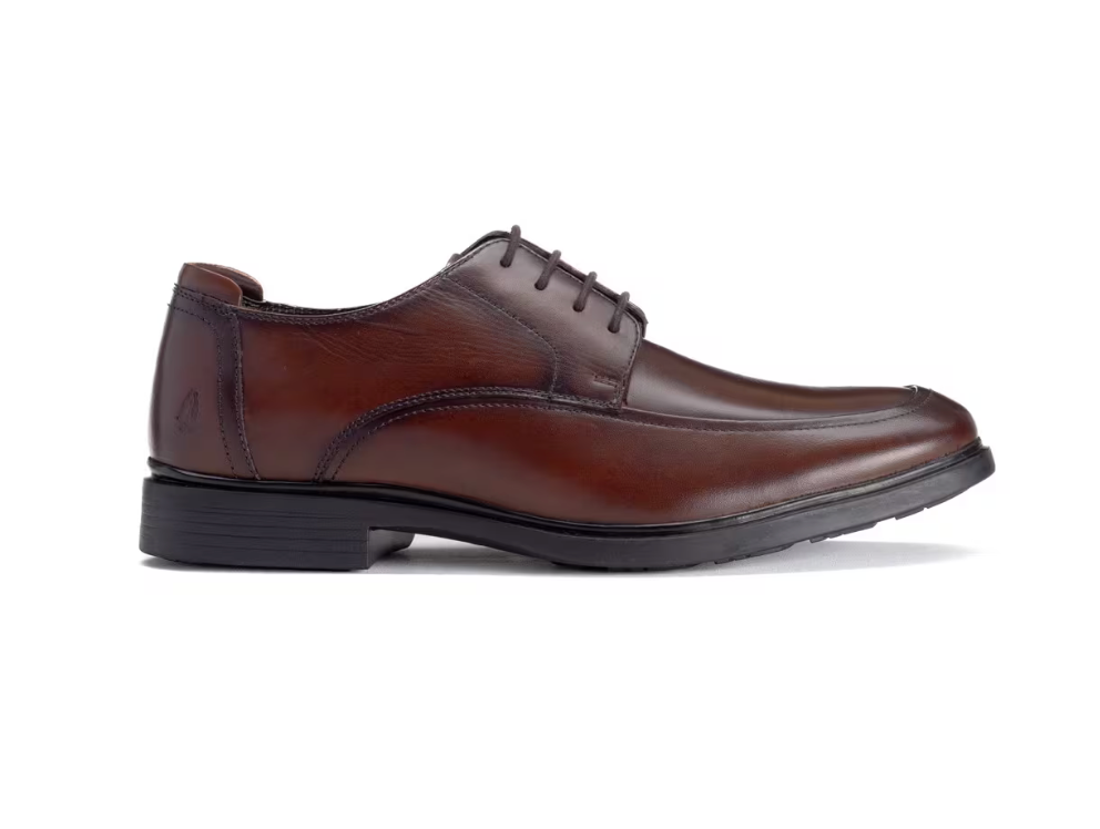 Hush Puppies Men's Thrope Leather Oxford Formal Shoe - Burnished Tan