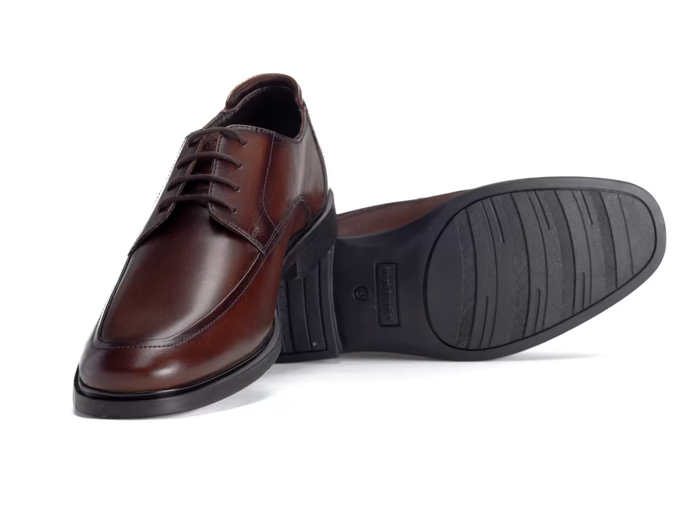 Hush Puppies Men's Thrope Leather Oxford Formal Shoe - Burnished Tan