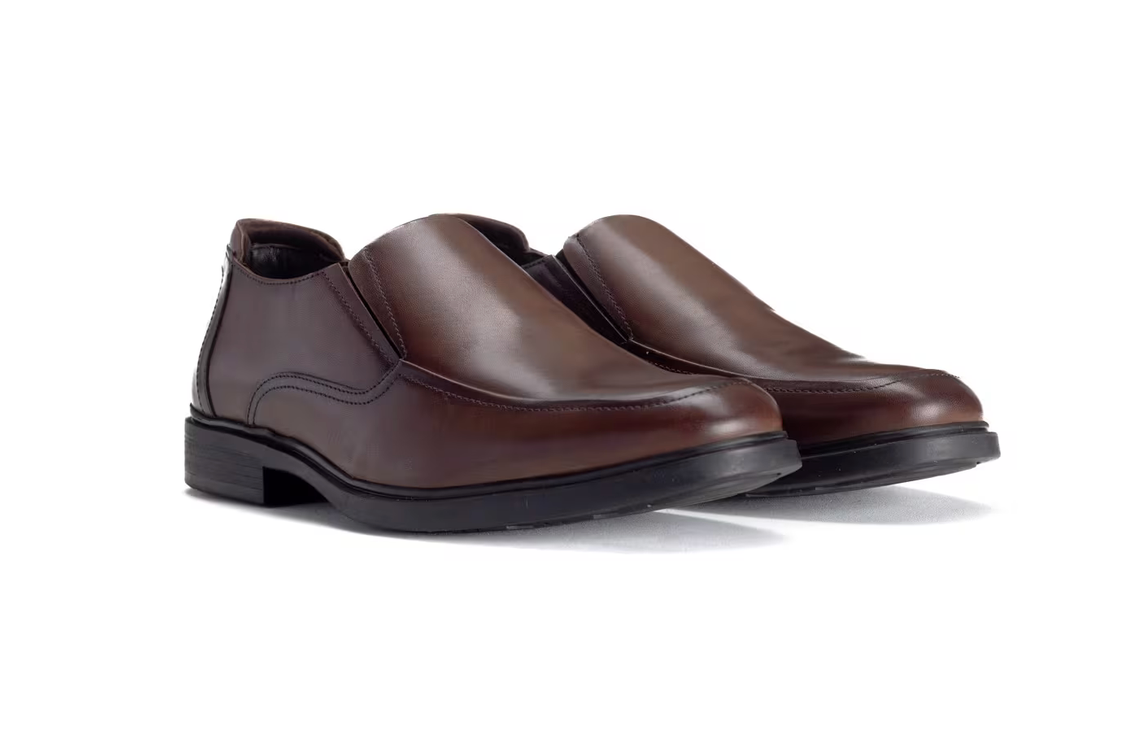 Hush Puppies Men's Jerry Leather Formal Shoe- Waxed-brown