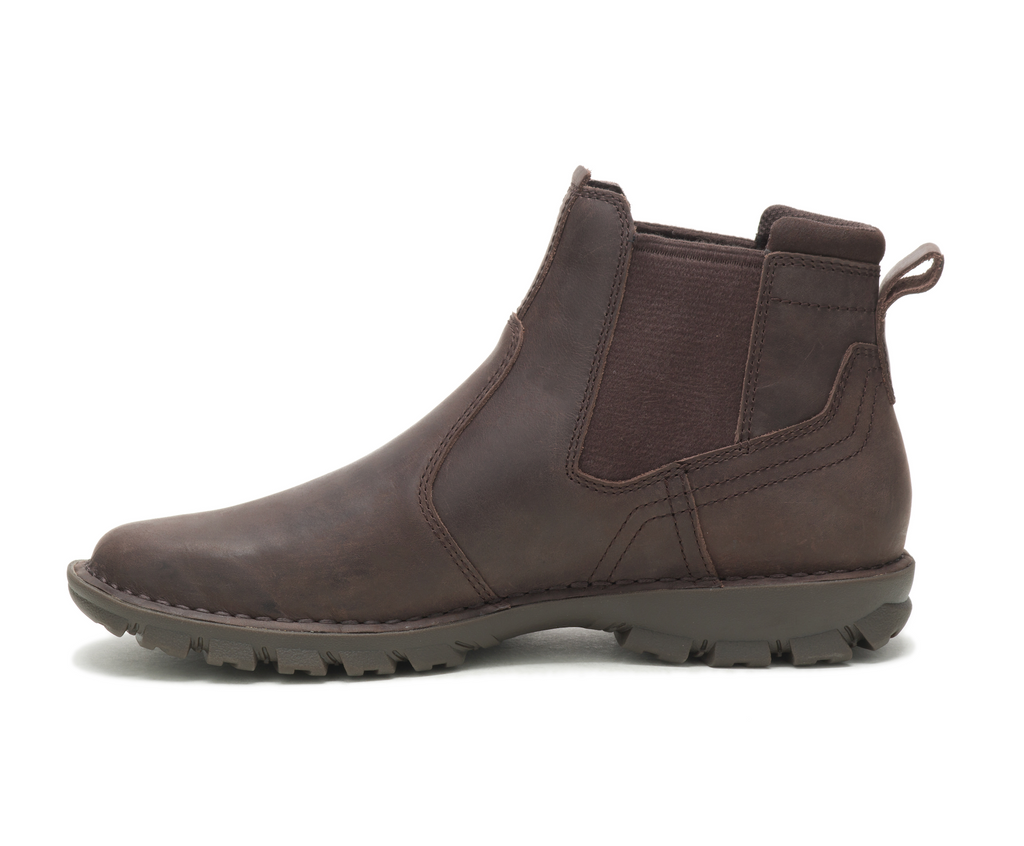 Caterpillar Men Brown EXCURSION Slip-On Boots