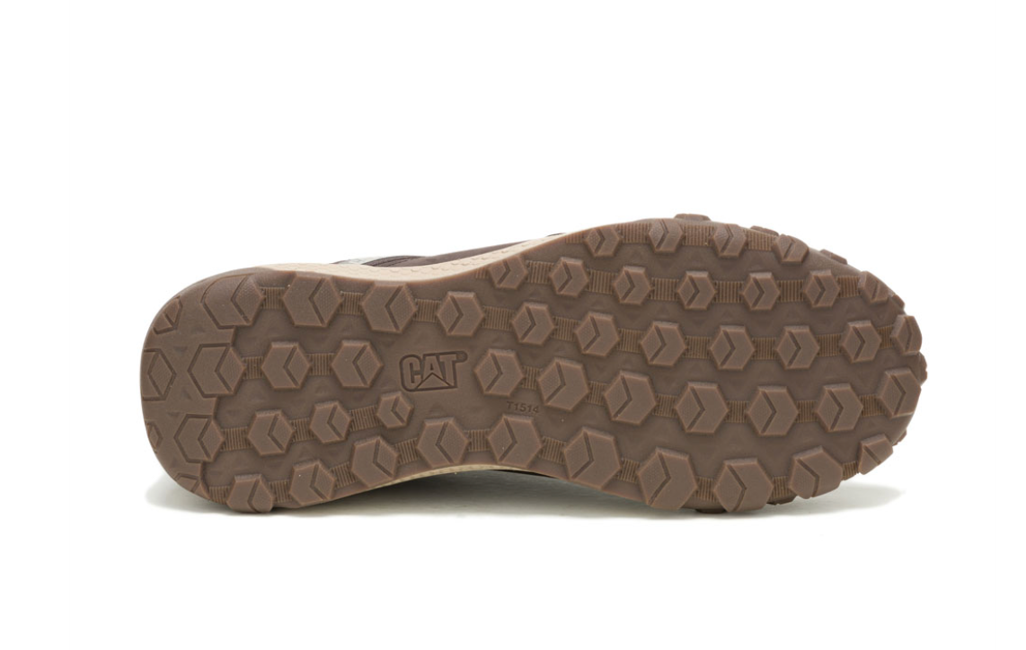 Caterpillar Men's Hex Ready Slip On Waterproof Leather Shoe- Brown