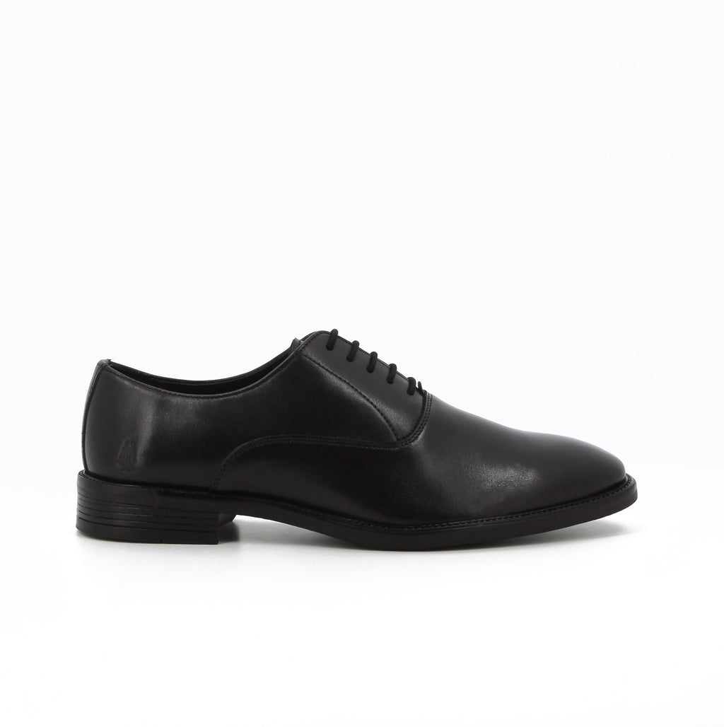 Hush Puppies - Men's Willie Leather Derby Formal Shoes- Black