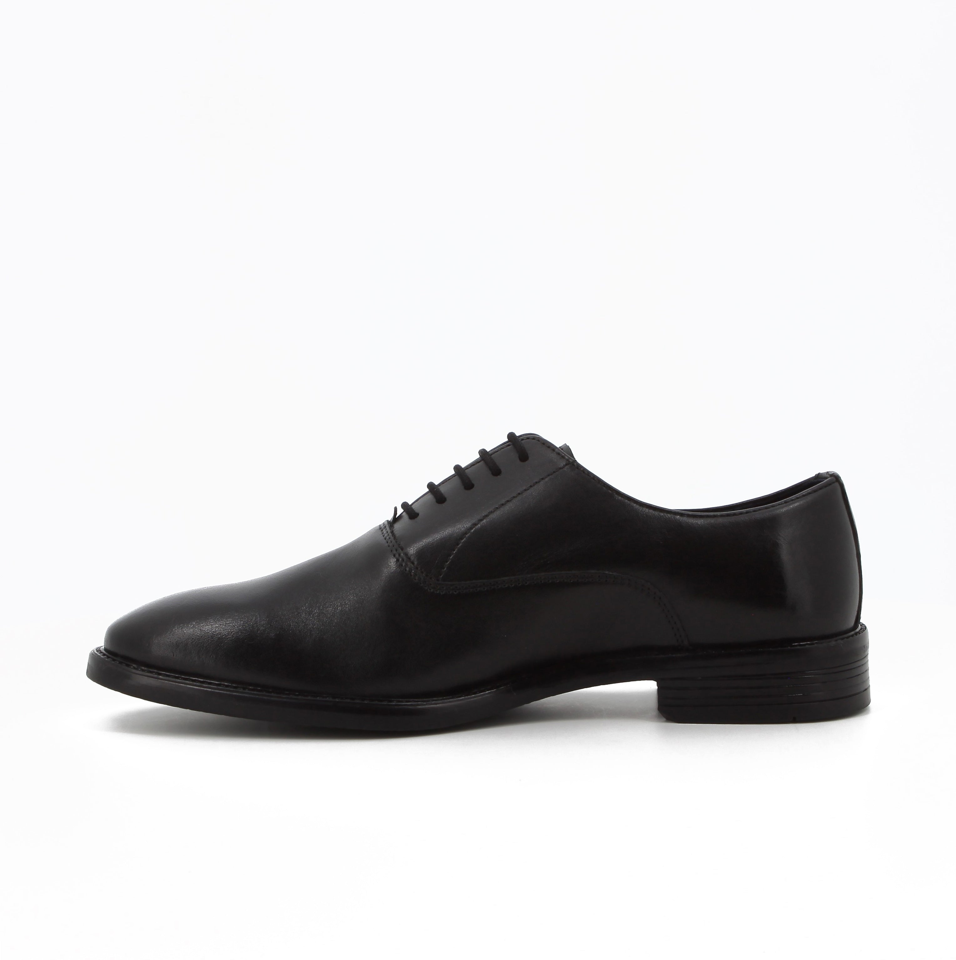 Hush Puppies - Men's Willie Leather Derby Formal Shoes- Black