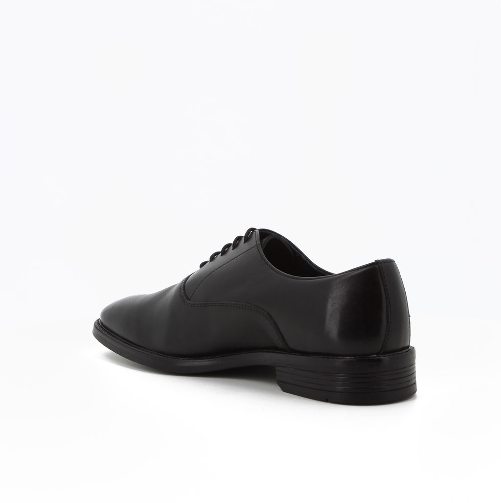Hush Puppies - Men's Willie Leather Derby Formal Shoes- Black