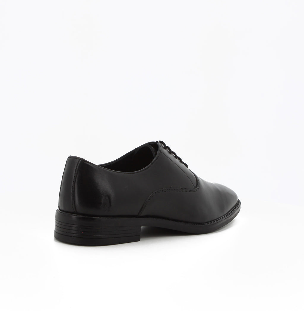 Hush Puppies - Men's Willie Leather Derby Formal Shoes- Black