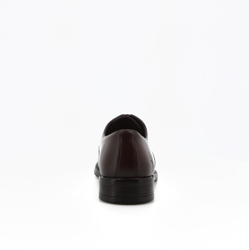 Hush Puppies - Men's Willie Leather Derby Formal Shoes - Waxed-Brown