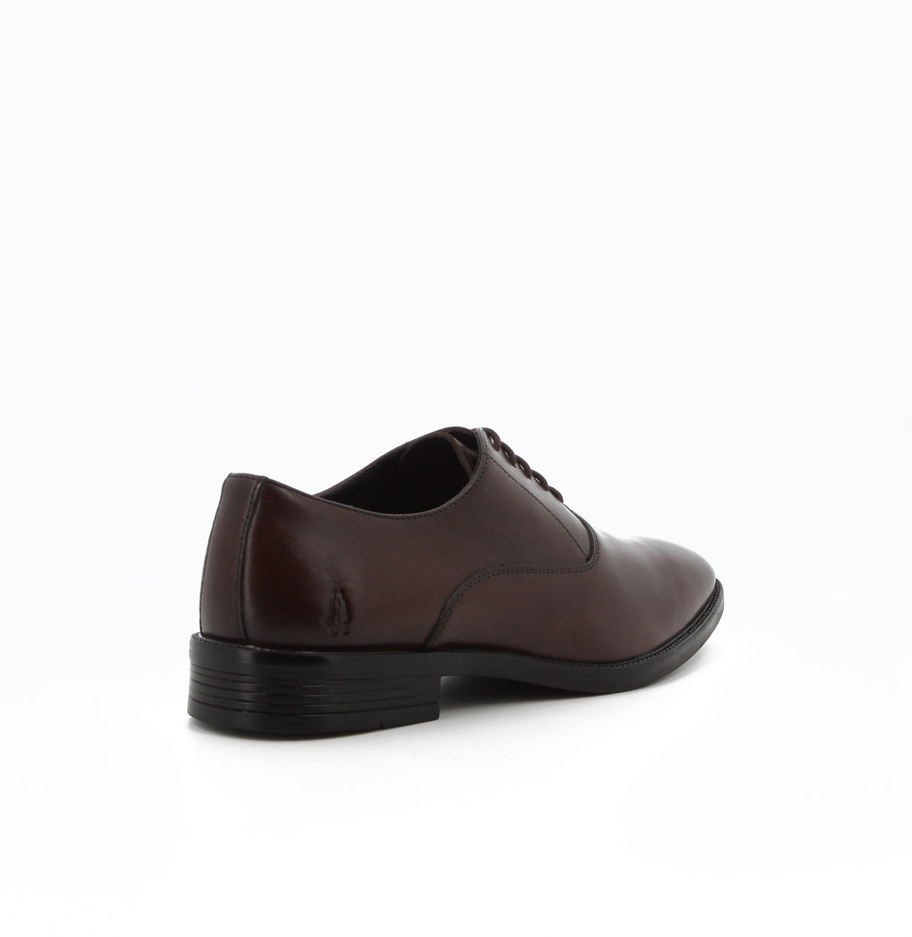 Hush Puppies - Men's Willie Leather Derby Formal Shoes - Waxed-Brown
