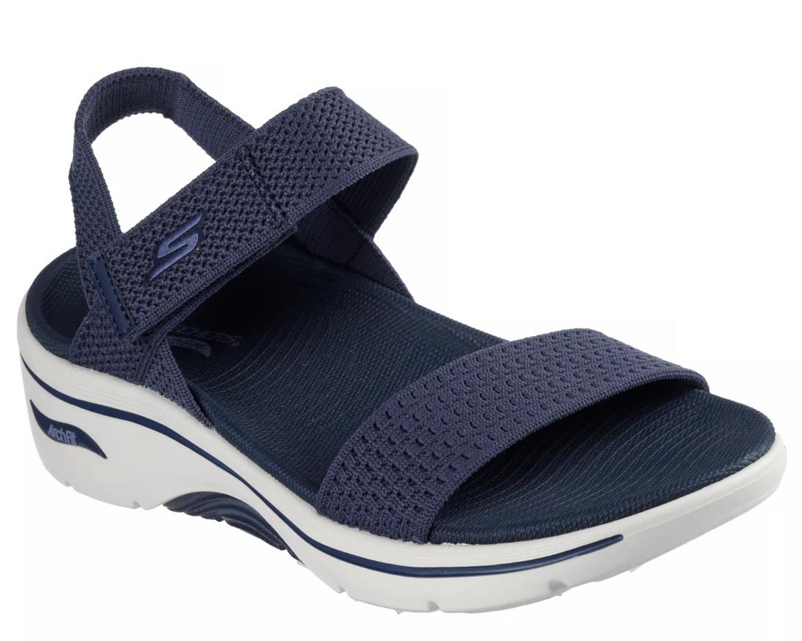 Skechers Women NAVY Sandal ARCH FIT