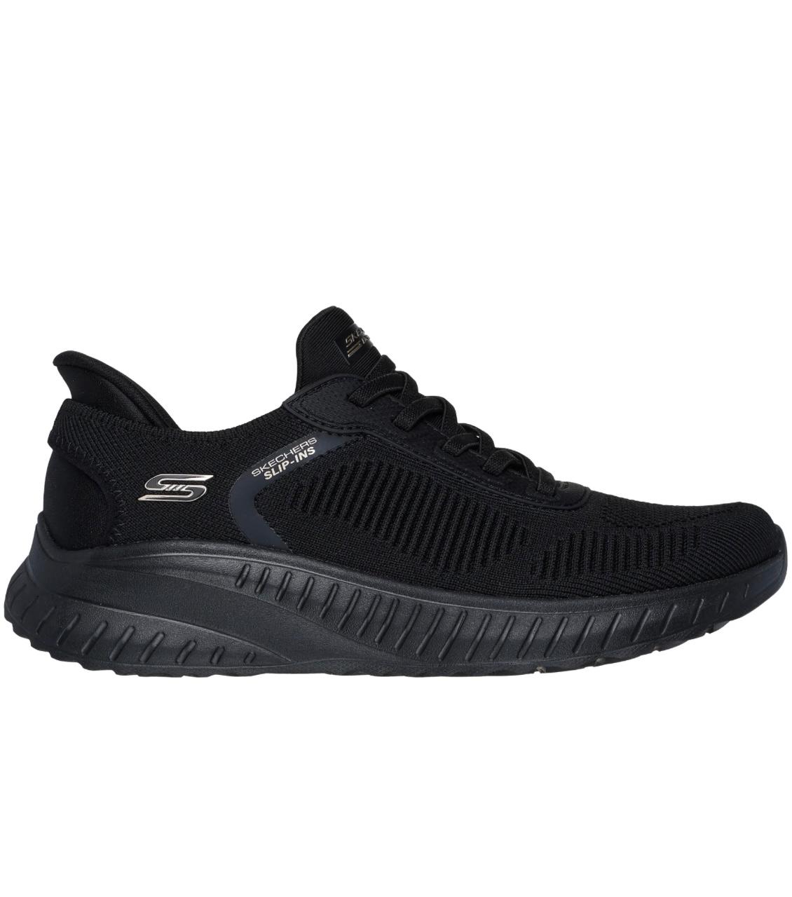 Skechers Women Black Mesh Casual Slip On