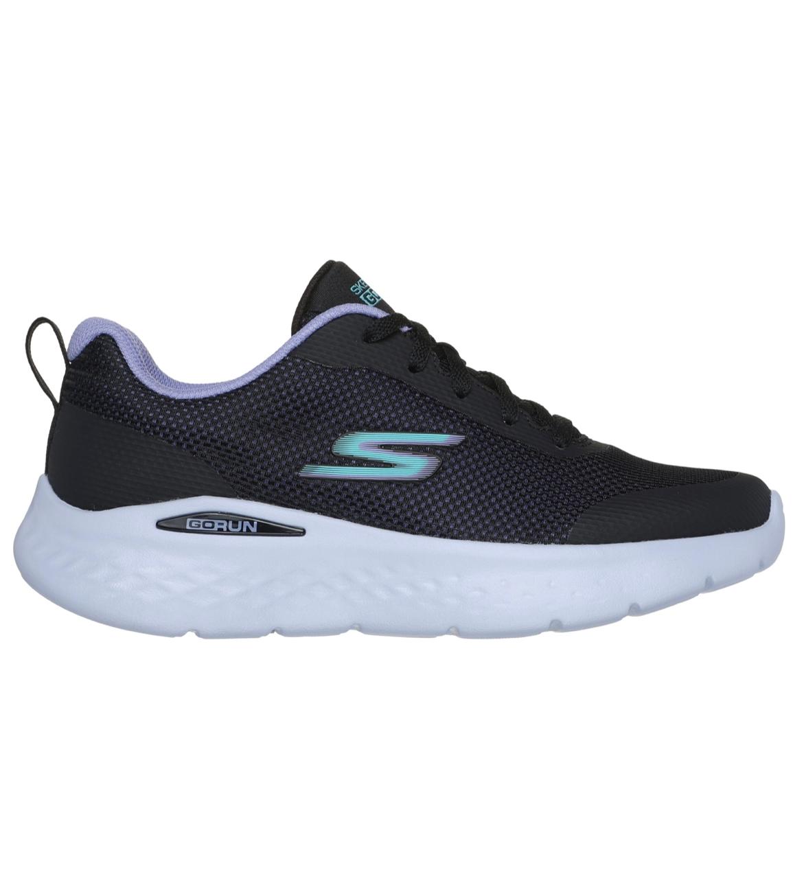 Skechers Women Black/Lavender Mesh Running/Casual
