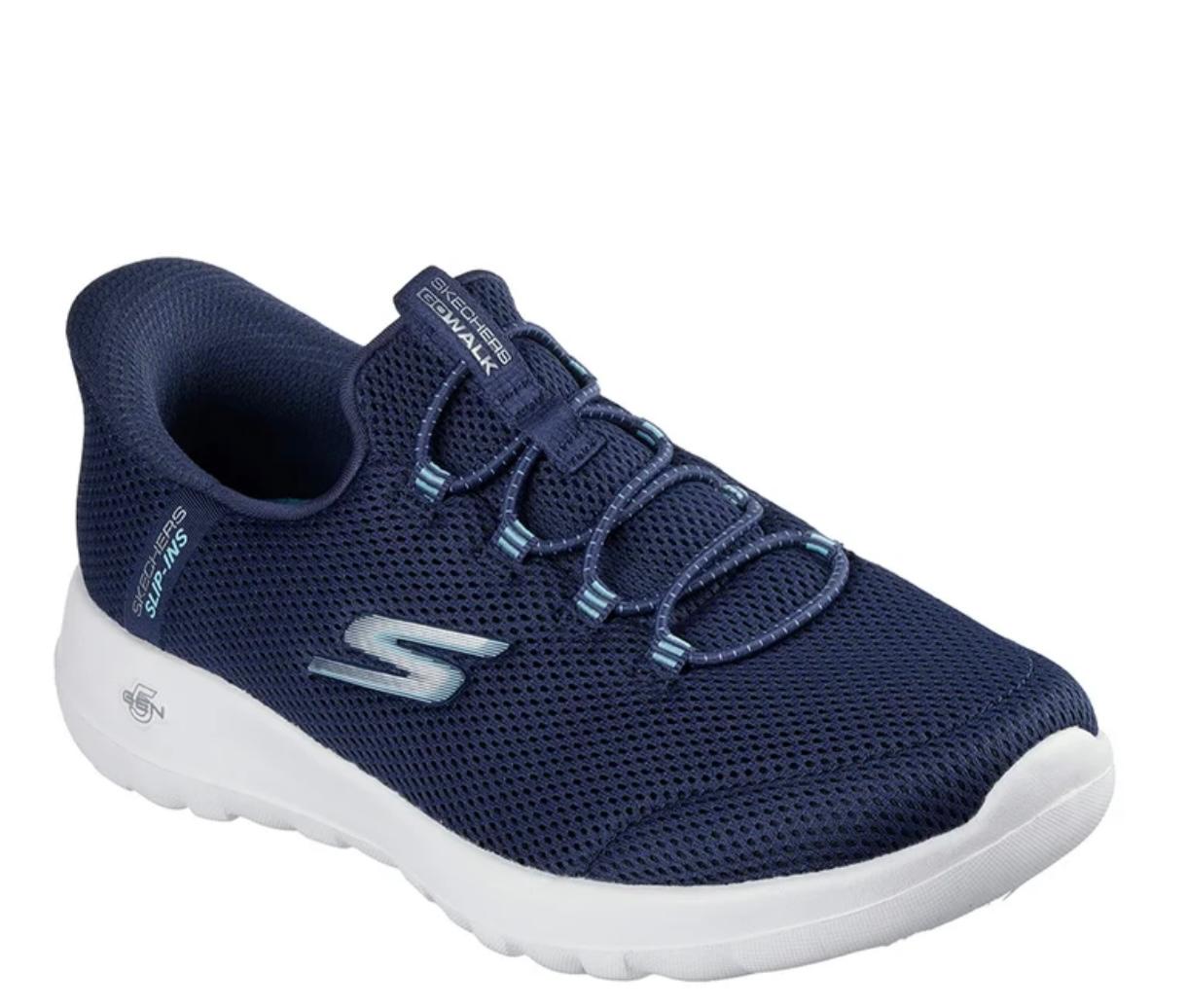 Skechers Women Navy Mesh Casual Slip On