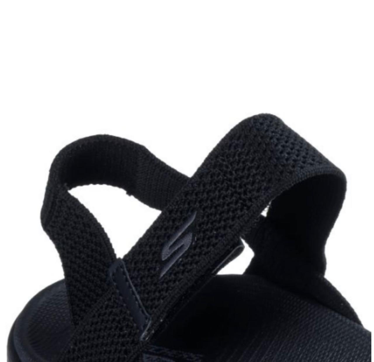 Skechers Women Strappy Arch Fit Black Sandal